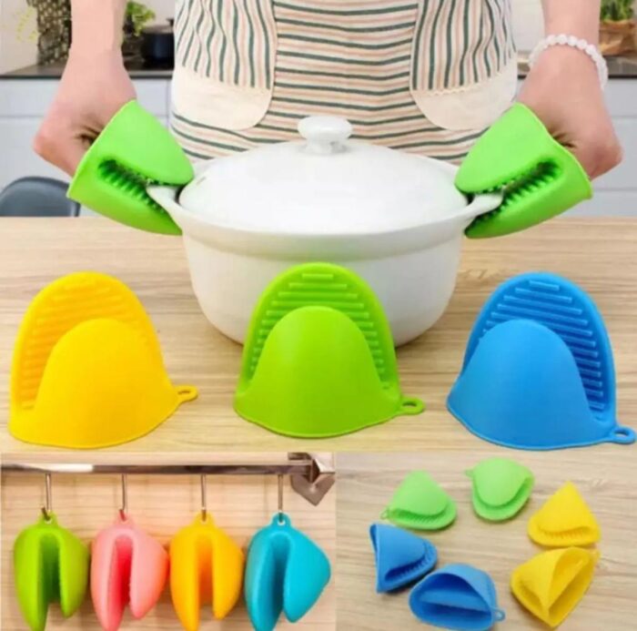 Silicone Heat-Resistant Clips – Non-Slip Pot & Bowl Holder (Pair)