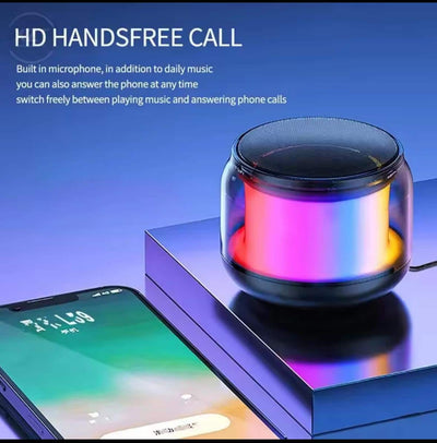 Mini Portable Bluetooth Speaker – Wireless TWS Subwoofer with LED Lights