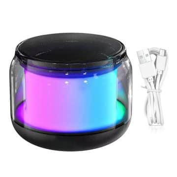 Mini Portable Bluetooth Speaker – Wireless TWS Subwoofer with LED Lights