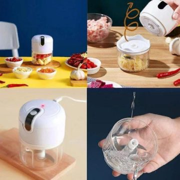 Mini Cordless Electric Food Chopper – Portable Garlic, Ginger & Vegetable Processor